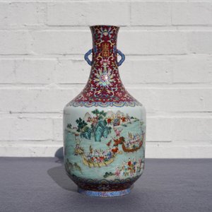 An imperial Chinese famille rose 'dragon boat festival' vase, Jiaqing mark and of the period — photo 45