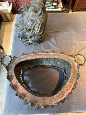 An important and large Chinese gilt bronze Buddha on a lotus throne, Ming — photo 22