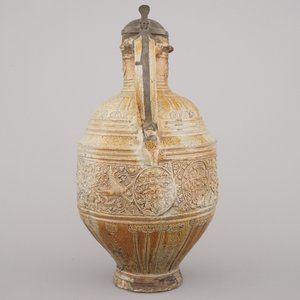 An important Raeren stoneware armorial pewter-mounted jug, ca. 1600 — 照片 8
