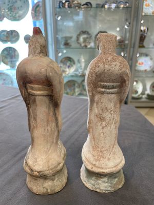 An impressive set of 12 Chinese cold painted terracotta zodiac figures, Ming — photo 28