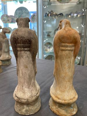 An impressive set of 12 Chinese cold painted terracotta zodiac figures, Ming — photo 39