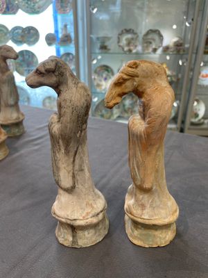 An impressive set of 12 Chinese cold painted terracotta zodiac figures, Ming — photo 40