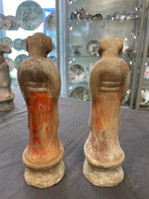 An impressive set of 12 Chinese cold painted terracotta zodiac figures, Ming — photo 48