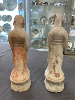 An impressive set of 12 Chinese cold painted terracotta zodiac figures, Ming — photo 7