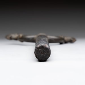 An Indo-Mughal bronze and wooden dervish crutch, 18/19th C. — 照片 5