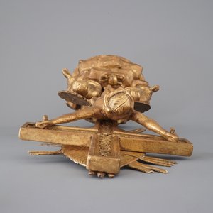 An Indo-Portuguese gilt wood calvary with crucifix, 18/19th C. — 照片 6