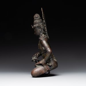 An Indonesian bronze sculpture of Bodhisattva, Majapahit, East Java, 14th C. — photo 9