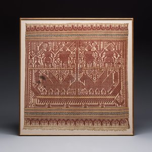 An Indonesian ceremonial 'Tampan' textile, Sumatra, Lampung, late 19/20th C. — photo 1