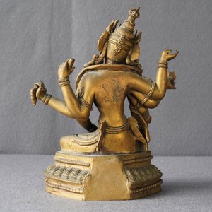 An inlaid gilt bronze figure of Vasudhara, Tibet or Nepal, 18/19th C. — photo 5