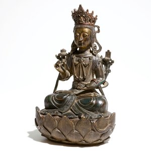 An inscribed and dated Chinese bronze figure of Bodhisattva, Ming — photo 7