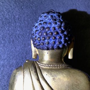An inscribed Chinese gilt bronze figure of Buddha standing, Qianlong — 照片 34