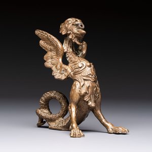 An Italian bronze winged dragon, marked Fabbrica M. Guggenheim Venezia, 19th C. — photo 1