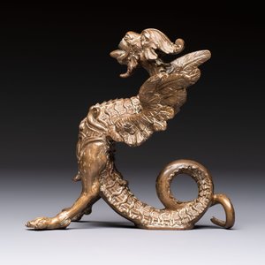 An Italian bronze winged dragon, marked Fabbrica M. Guggenheim Venezia, 19th C. — photo 4