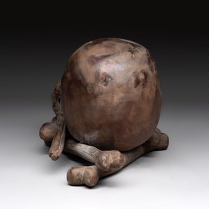 An Italian carved wooden 'vanitas' or 'memento mori' sculpture, 19th C. — foto 4