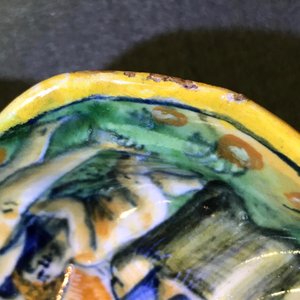 An Italian maiolica crespina with a blacksmith, workshop of Andrea Negroponte, Casteldurante, 2nd half 16th C. — photo 11