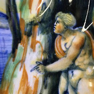An Italian maiolica crespina with a blacksmith, workshop of Andrea Negroponte, Casteldurante, 2nd half 16th C. — photo 15