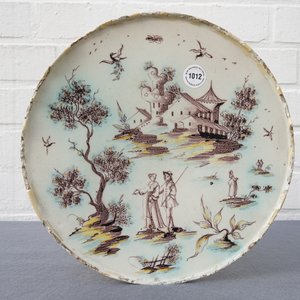 An Italian maiolica landscape tazza, Pavia, Levantino workshop, 18th C. — 照片 13