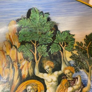An Italian maiolica mythological subject 'The transformation of the Maenads' dish from the Lanciarini service, Urbino, 16th C. — 照片 13