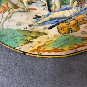 An Italian maiolica mythological subject 'The transformation of the Maenads' dish from the Lanciarini service, Urbino, 16th C. — 照片 16