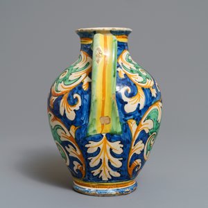 An Italian maiolica wet drug jar, prob. Montelupo, 17th C. — 照片 5