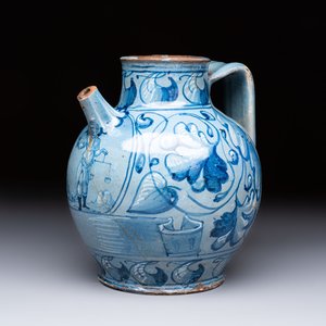 An Italian maiolica wet drug jar, Venice, dated 1573 — foto 1