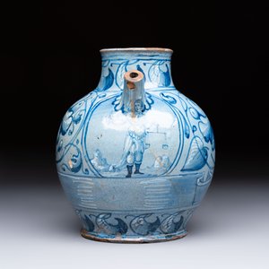 An Italian maiolica wet drug jar, Venice, dated 1573 — foto 5