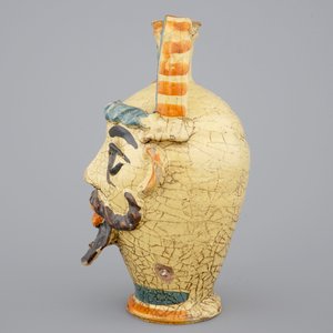 An Italian pharmacy jar, teste di moro, Caltagirone, Sicily, ca. 1800 — photo 2
