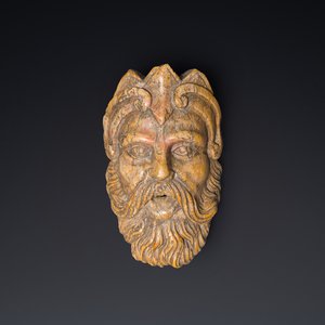 An Italian red marble 'Neptune' fountain head, 17/18th C. — 照片 1