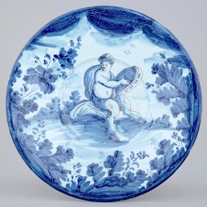 An Italian Savona dish with a putto, 18th C. — photo 1