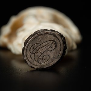 An ivory and silver seal stamp with a hussar handle, 19th C. — photo 8