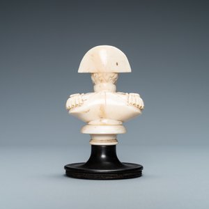 An ivory bust of Napoleon, France, 19th C. — 照片 4