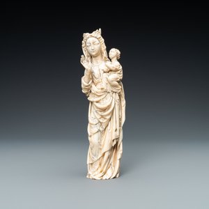 An ivory figure of a Madonna with child, probably France, 19th C. — 照片 2
