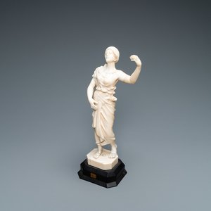 An ivory figure of an oriental dancer, probably Dieppe, France, 19th C. — photo 1