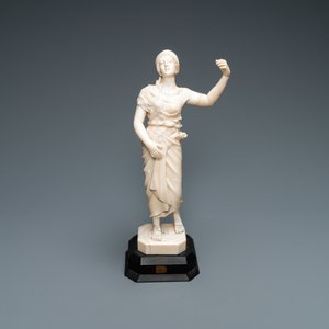 An ivory figure of an oriental dancer, probably Dieppe, France, 19th C. — photo 2