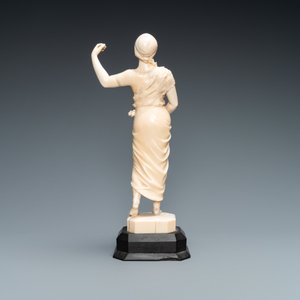 An ivory figure of an oriental dancer, probably Dieppe, France, 19th C. — photo 5