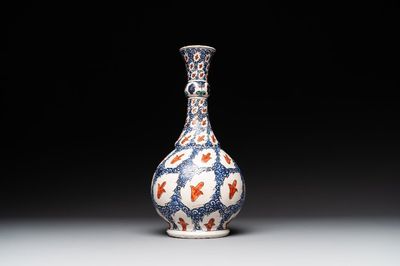 An Iznik-style bottle vase, probably Samson Paris, 19th C.