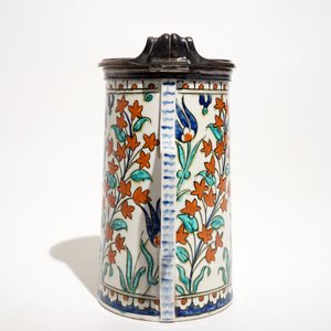 An Iznik-style silver-mounted jug, Samson workshop, Paris, France, 19th C. — 照片 3