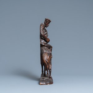 An oak figure of a rider on horseback, 1st half 16th C. — 照片 5