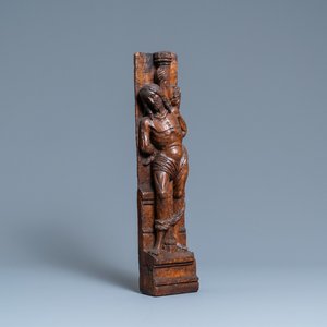 An oak figure of Christ at the column, Rhine Valley, Germany, ca. 1500 — photo 1