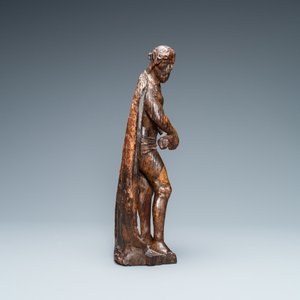 An oak figure of the Pensive Christ, Flanders, 16th C. — 照片 5