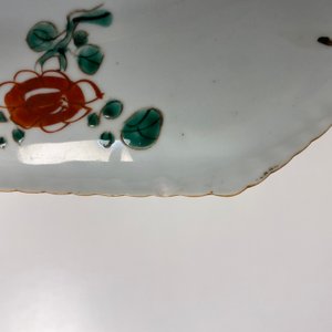 An octagonal Chinese famille verte dish, Kangxi — photo 9
