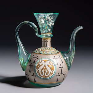 An Orientalist enamelled glass ewer, probably France, 19th C. — photo 4