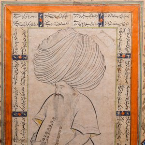 An Ottoman miniature: 'Pasha with turban', ink and gouache on paper, 18th C. — 照片 5