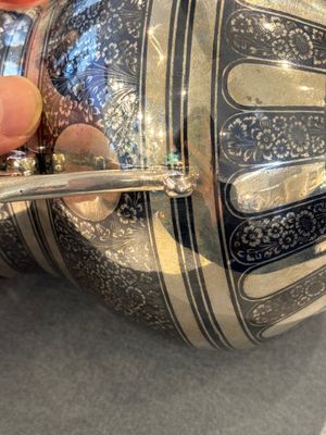 An Ottoman parcel-gilt niello silver vessel and cover, Turkey, period of Sultan Abdulhamid II (1876-1909) — photo 14