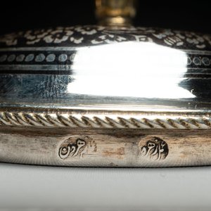 An Ottoman parcel-gilt niello silver vessel and cover, Turkey, period of Sultan Abdulhamid II (1876-1909) — photo 6