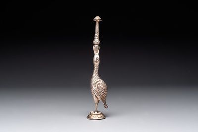An Ottoman silver rose water sprinkler, 18/19th C.