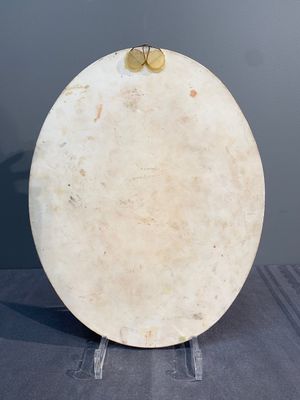An oval Chinese polychrome-decorated 'Monkey King 孫悟空' plaque, 20th C. — photo 5