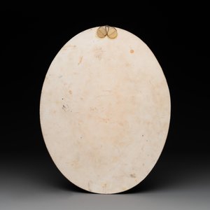 An oval Chinese polychrome-decorated 'Monkey King 孫悟空' plaque, 20th C. — photo 2