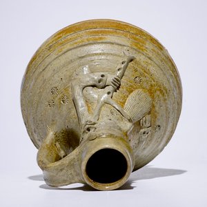 An stoneware pointed nose jug with a bagpipe player, Aachen or Raeren, 15/16th C. — 照片 6