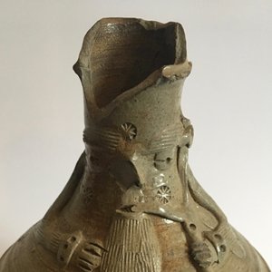 An stoneware pointed nose jug with a bagpipe player, Aachen or Raeren, 15/16th C. — 照片 8